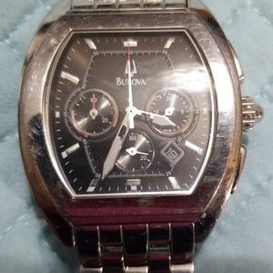 Men's chronograph Bulova watch water resistant